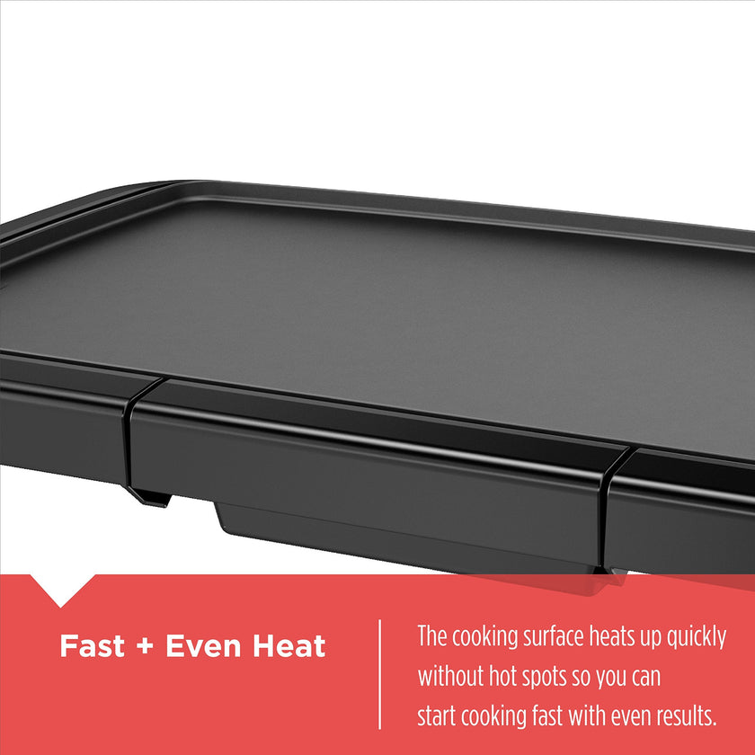 BLACK+DECKER Family-Sized XL Electric Griddle with Removable Drip Tray 🍁 All In One Marketplace Canada