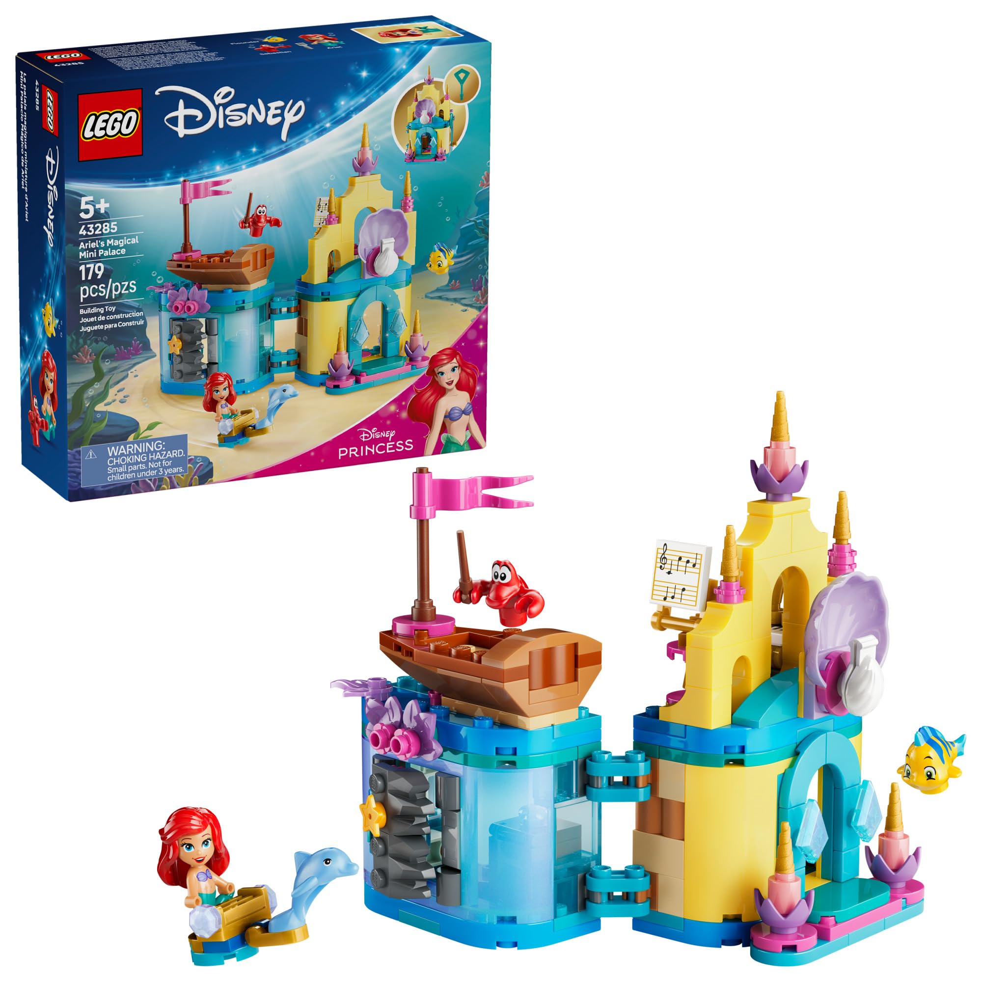 LEGO Disney Princess Ariel's Magical Mini Palace Building Toy - Little Mermaid Toys & Playset for Girls & Boys, Ages 5+ - Disney Gifts for Kids - 43285 🍁 All In One Marketplace Canada