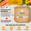 Air Fryer Liners, 125Pcs Disposable Parchment Paper Liners – Non-Stick and Oil Proof for Easy Cleanup – 8” Square for 5-8 qt Basket by Baker's Signature 🍁 All In One Marketplace Canada
