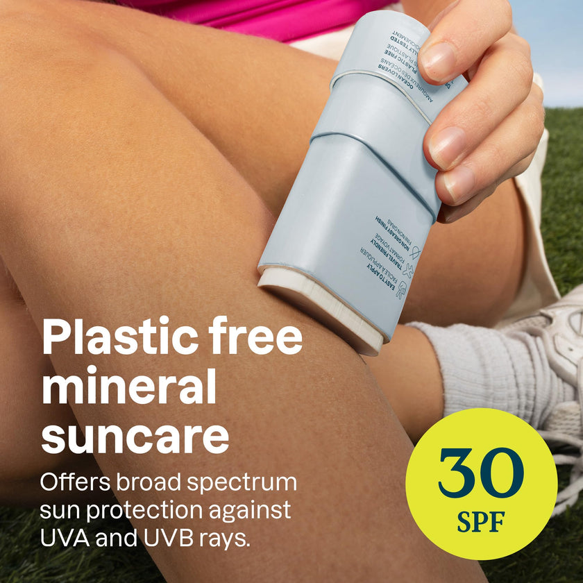 ATTITUDE Mineral Sunscreen Stick for Sensitive Skin, SPF 30, Made in Canada, EWG Verified, Plastic-Free, Broad Spectrum UVA/UVB Protection with Zinc Oxide, Dermatologically Tested, Vegan, Unscented, 60 grams 🍁 All In One Marketplace Canada