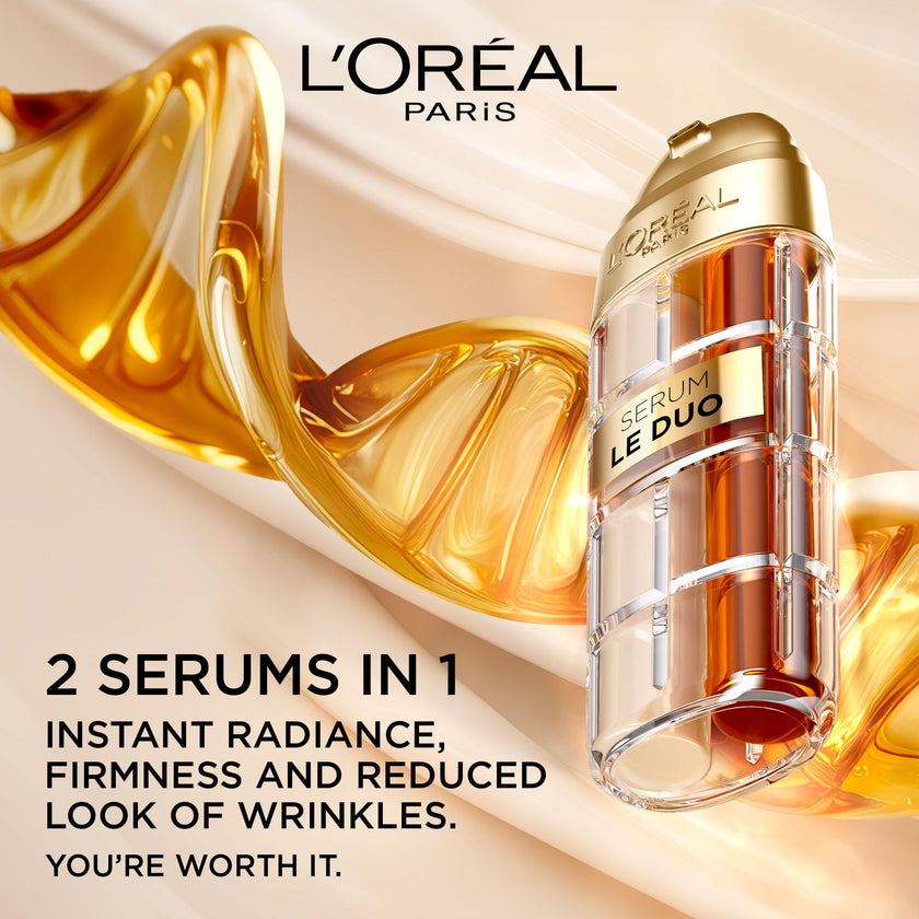 L'Oréal Paris Age Perfect Le Duo, Peptide Serum and Vitamin C & B3 Serum, Hydrating Anti-Aging Face Serum with Collagen Peptides & Vitamin B3, 30 mL 🍁 All In One Marketplace Canada