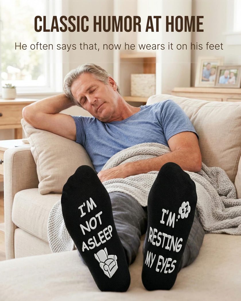 Moyel Funny Socks for Men Funky Novelty Fun Gifts for Men Dad Gifts from Daughter Grandpa Gifts Christmas Fathers Day Birthday Gifts for Him Dad Grandpa Husband Boyfriend 🍁 All In One Marketplace Canada