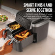 Ninja® 8‑Qt DualZone™ Air Fryer with 2 Independent Baskets, Smart Finish, Match Cook, 6‑in‑1 Family‑Size Cooking, DZ801C (Canadian Version) 🍁 All In One Marketplace Canada