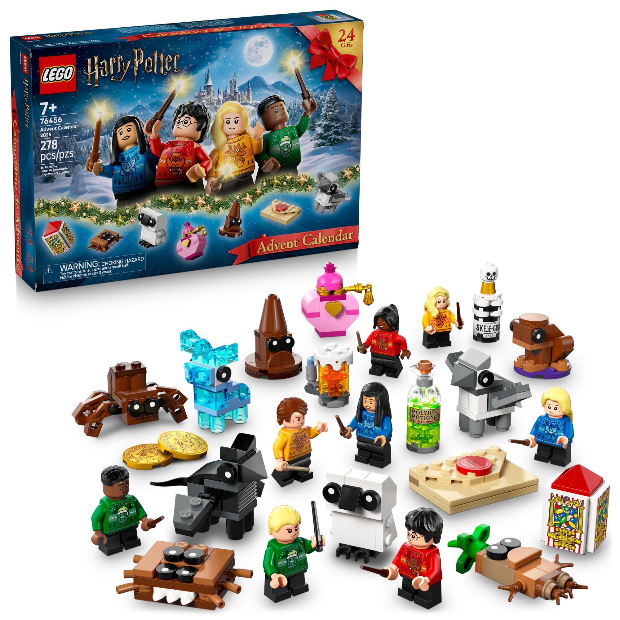LEGO Harry Potter Advent Calendar 2025 Kids Toy - Holiday Countdown for Boys & Girls, 7+ - 24 Buildable Surprises, Including Harry, Draco & Luna Minifigures - Kids Gift Idea for Christmas - 76456 🍁 All In One Marketplace Canada