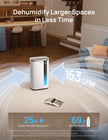 DREO 73 Pint Smart Dehumidifiers for Basements, Energy Star 6.0 Dehumidifier, Quiet 41dB, Auto Humidity Control, 3 Fan Speeds, 24H Timer, with Drain Hose, for Home up to 2000 Sq Ft, Bathroom & Bedroom 🍁 All In One Marketplace Canada