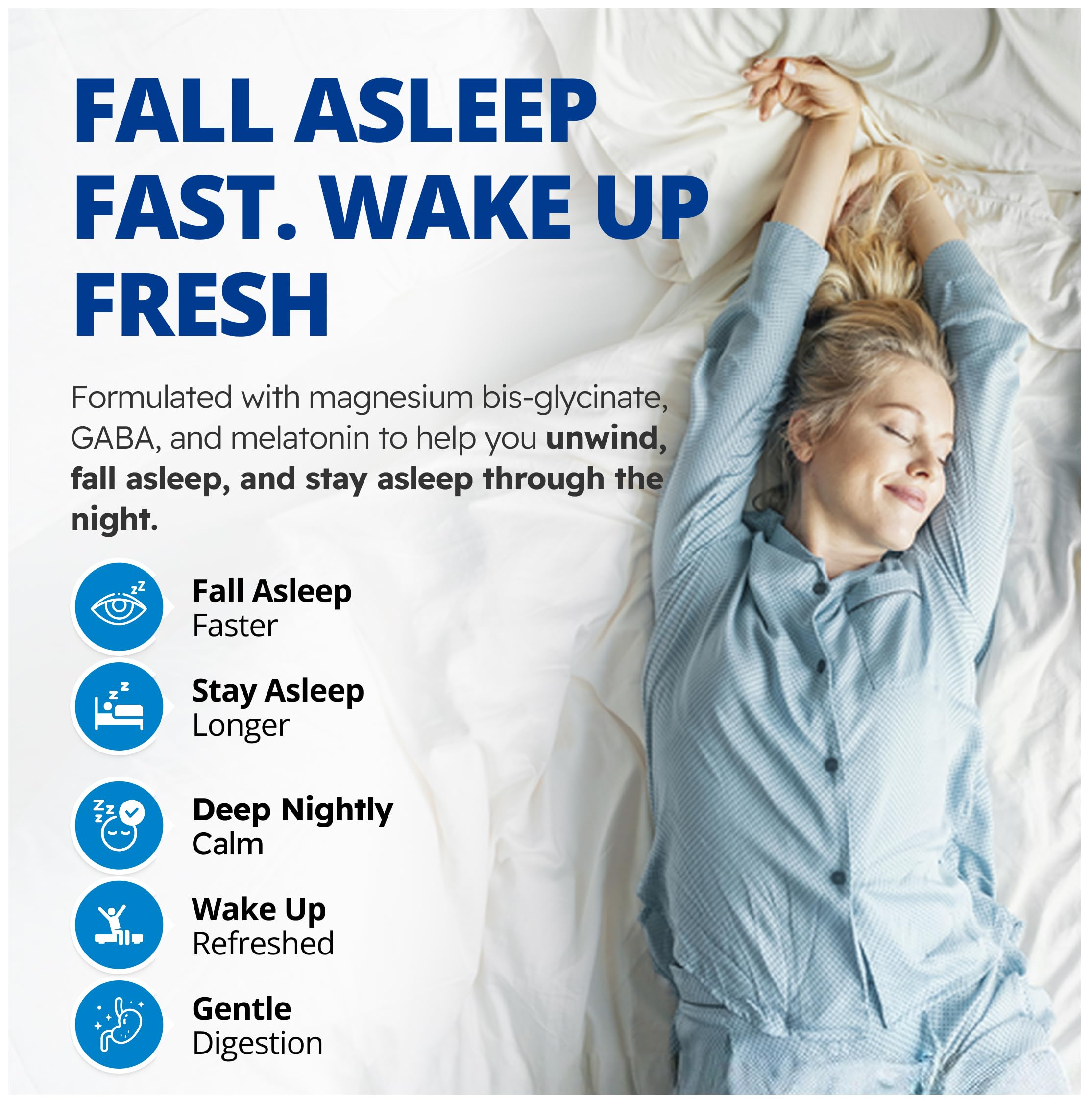 CanPrev Magnesium Bisglycinate Chelated + GABA & Melatonin, 120 Veg Caps, 120-Day Supply, Supports Restful Night, Muscle Function, Promote Relaxation & Balanced Sleep-Wake Cycle, Vegan, No GMO, Gluten 🍁 All In One Marketplace Canada