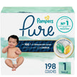 Pampers Pure Baby Diapers, Size 1 (8-14 lbs), 198, Up to 100% Leakproof, Premium Hypoallergenic Soft Diapers 🍁 All In One Marketplace Canada