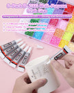 62,000pcs/64-Cells Bedazzling Kit, with 32,000pcs 3mm Nail Rhinestones in 40Colors for Bedazzling & 30,000pcs Clear Flatback Nail gems,6 Bottles B7000 Jewelry Glue, 2 Tweezers & 2 Dotting Pens 🍁 All In One Marketplace Canada
