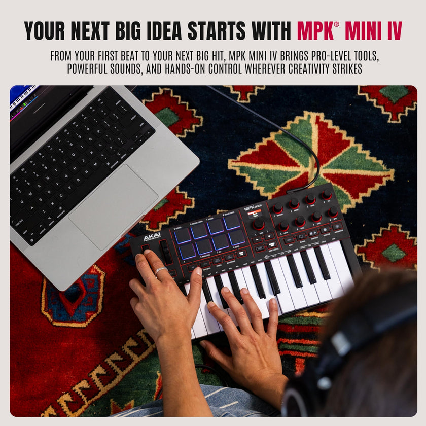 Akai Professional MPK Mini IV 25-Key USB-C MIDI Keyboard Controller, Black 🍁 All In One Marketplace Canada
