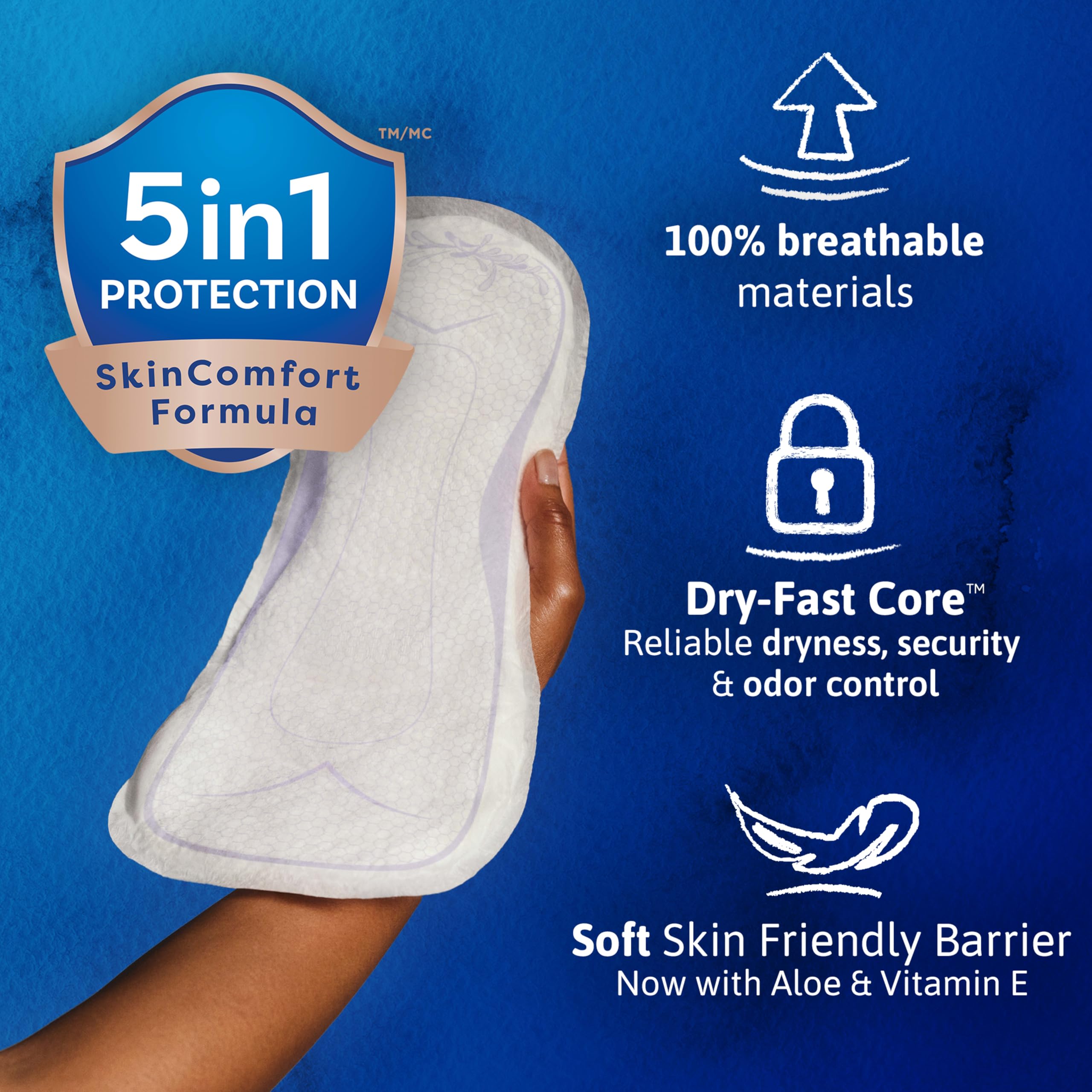 TENA Sensitive Care Overnight Extra Coverage Incontinence Pad for Women, Postpartum and Bladder Control, 90 Count 🍁 All In One Marketplace Canada