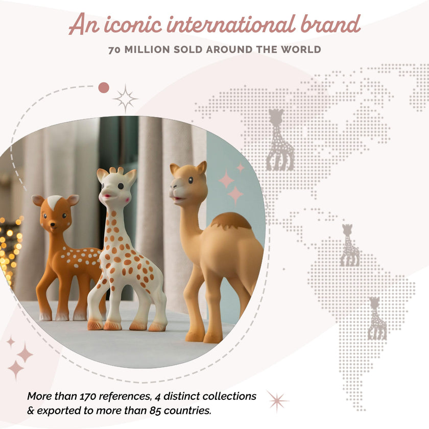 Fanfan The Fawn - Sophie la girafe's New Friend - Soft Natural Rubber - BPA-Free Teething Toy for Babies from Birth 🍁 All In One Marketplace Canada