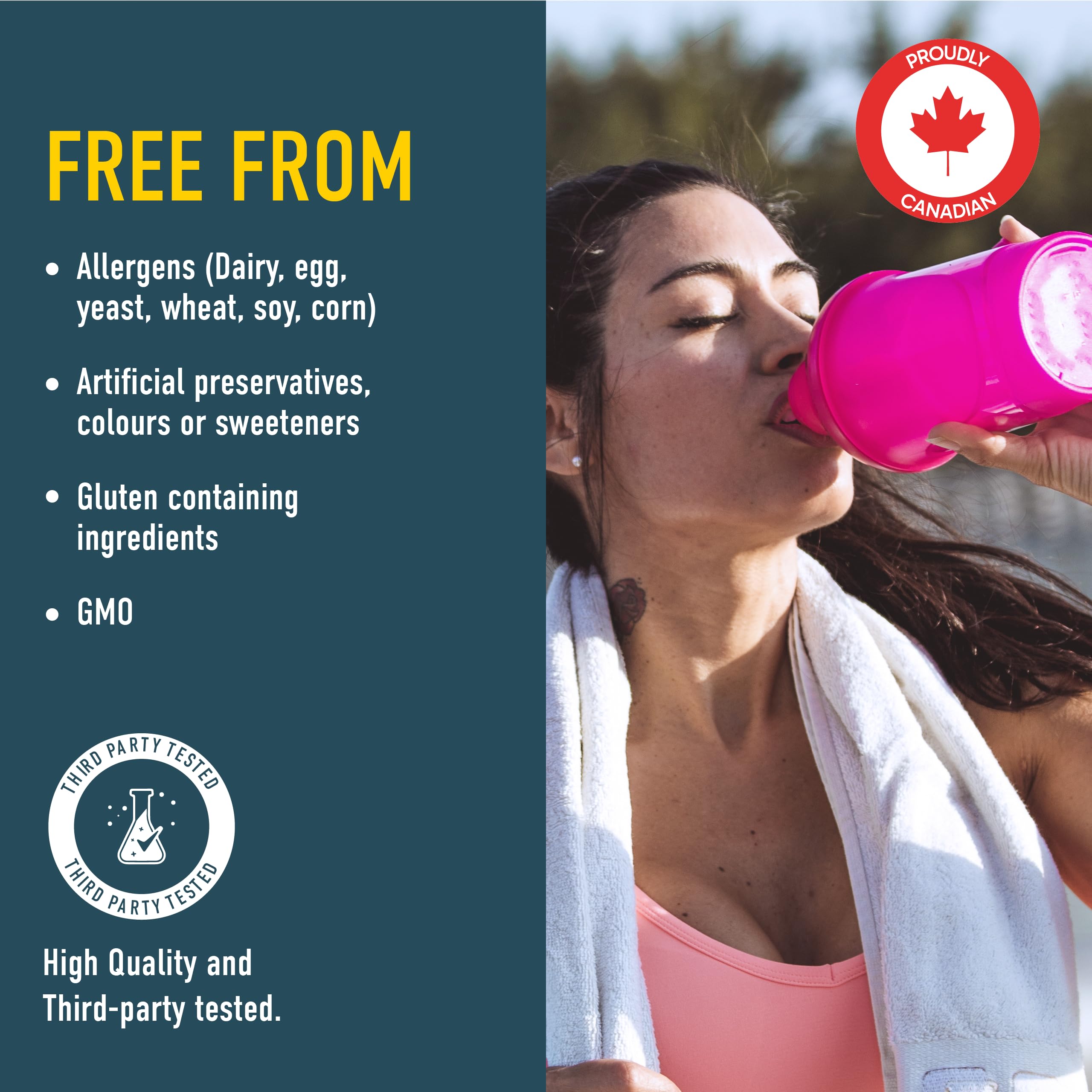 Organika Canadian-Made Creatine Powder- Pure Micronized Creatine Monohydrate - Helps Build Lean Muscle, Increase Strength, and Improved Recovery and Performance for Men and Women- 30 x 5g sachets 🍁 All In One Marketplace Canada