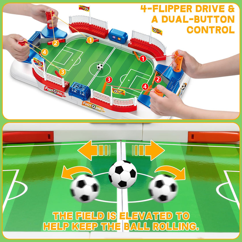 Mini Foosball Table Game for Kids Soccer Game Set Gifts Boys Toy Football Games Board for Indoor Sports Game Room Pinball Interactive Birthday Gift Toys for 3 4 5 6 7 8-12 Year Old Family Gatherings 🍁 All In One Marketplace Canada