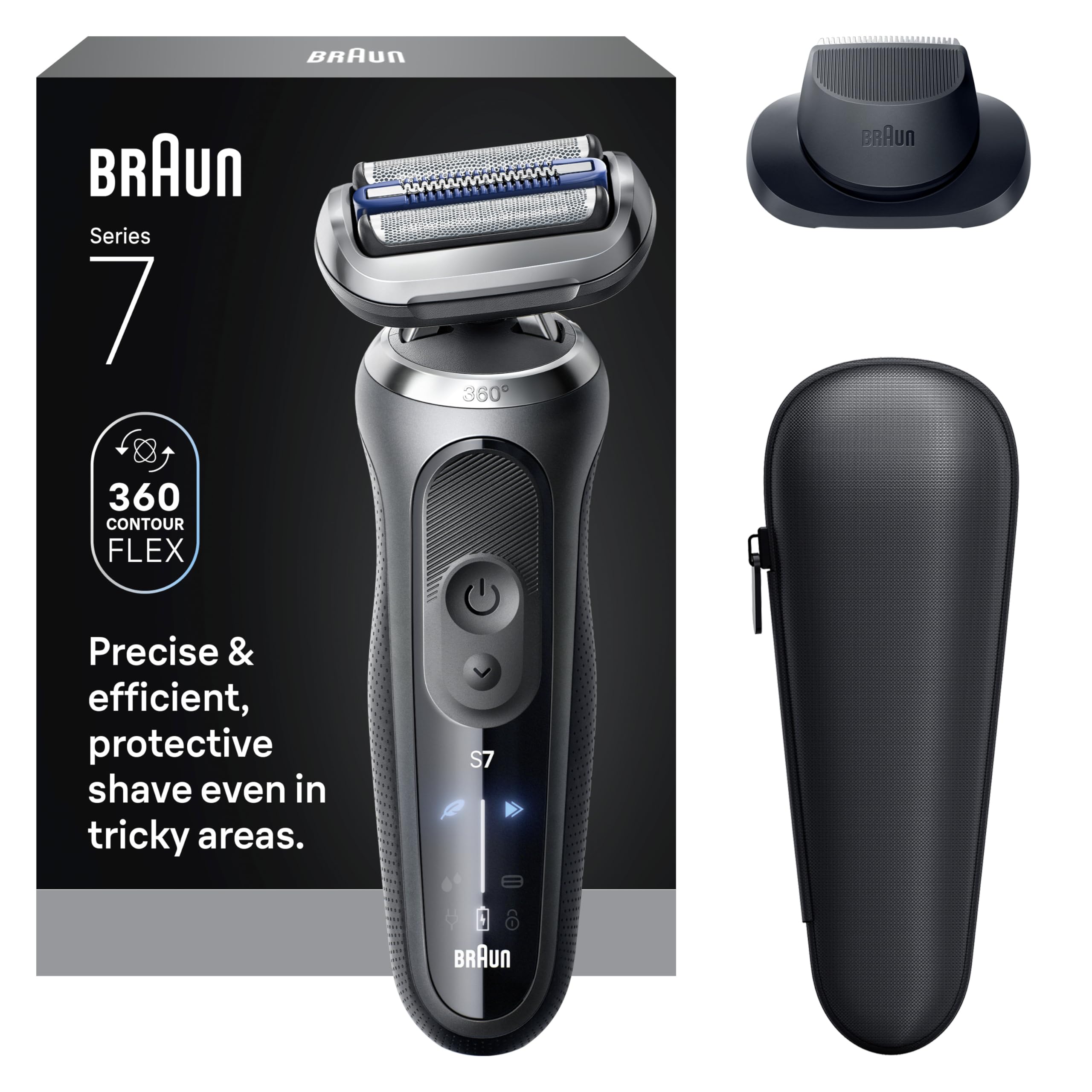 Braun Foil Shaver, Shavers for Men, Electric razor, Series 7, Wet & Dry with Turbo Mode, 7120s 🍁 All In One Marketplace Canada