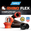 Camco RhinoFLEX 15' Camper/RV Sewer Hose Kit — Includes 4-in-1 Adapter, Clear Elbow, & Caps — Connects to 3″ Slip & 3″, 3 1/2″, 4″ NPT Threaded Sewer Connections (39770) 🍁 All In One Marketplace Canada