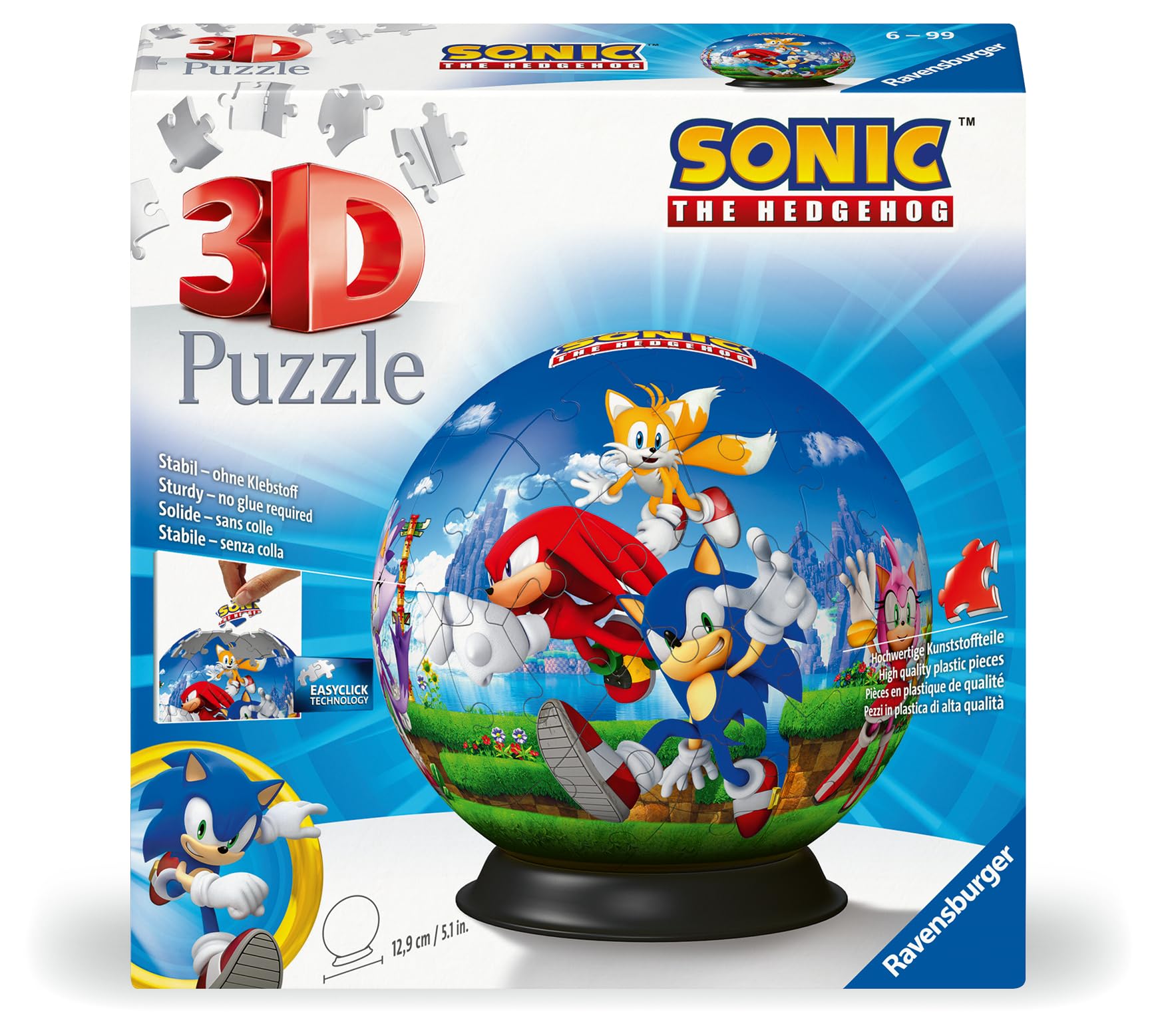 Ravensburger Sonic The Hedgehog 3D Jigsaw Puzzle Ball for Adults and Kids - 11592 - Great Gift for Any Birthday, Holiday, or Special Occasion 🍁 All In One Marketplace Canada