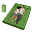 QPAU Camping Sleeping Pad, 2 Person Camping Mat, Enhanced Support for Healthy, with Built-in Foot Pump, 4.7 Inch Durable Sleeping Mattress for Camping, Hiking and Home (Pine Green) 🍁 All In One Marketplace Canada