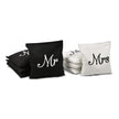 GoSports Wedding Theme Cornhole Bag Set - Includes 4 Black Mr Bags and 4 White Mrs Bags 🍁 All In One Marketplace Canada