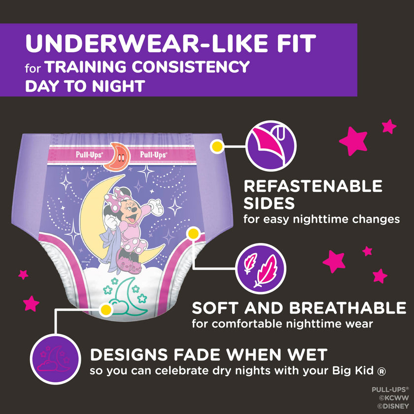 Pull-Ups Girls' Night-Time Potty Training Pants, 4T-5T, 52 Ct, 50 lbs 🍁 All In One Marketplace Canada