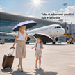 BAODINI Travel Mini Umbrella for Purse With Case-Small Compact UV Umbrella Protection Sun-Lightweight Tiny Pocket Umbrella Sun Blocking for Women, Girls and Men 🍁 All In One Marketplace Canada