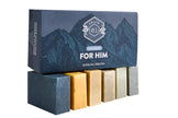 Crate 61, Vegan Natural Bar Soap, Handmade Soap With Premium Essential Oils, Cold Pressed Face And Body Bar Soap For Men And Women 6 Pack (For Him) 🍁 All In One Marketplace Canada