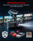 REDTIGER 4K Dash Cam Front and Rear, STARVIS 2 Sensor, Touch Screen 3.18