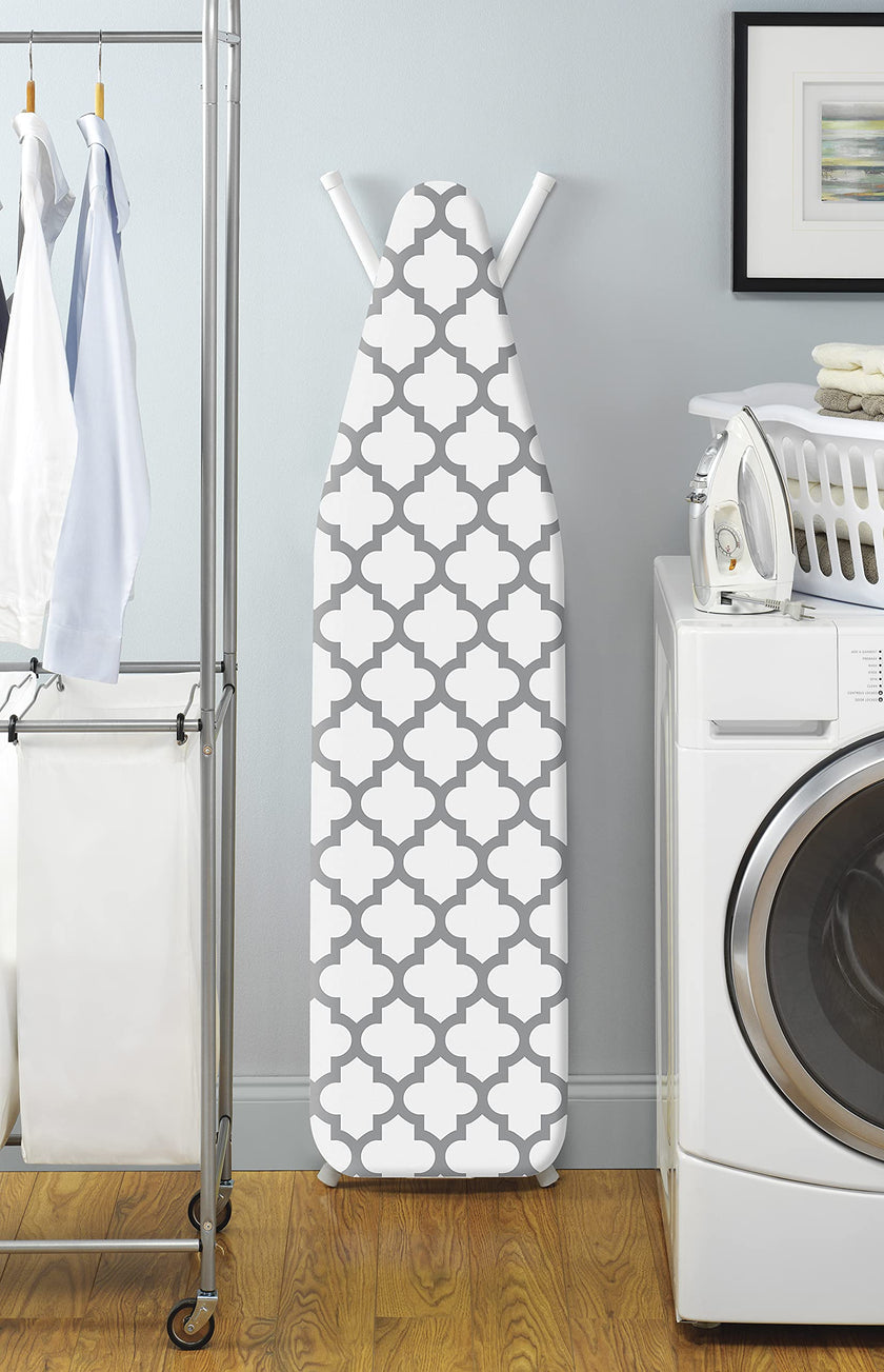 Whitmor Deluxe Ironing Board Cover and Pad (Ironing board not included) - Medallion Grey 🍁 All In One Marketplace Canada