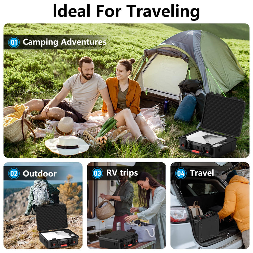 MEKEET Starlink Mini Case, IP67 Waterproof Hard case Fits Star Link Mini Dish, Portable Shoulder Dual Carry Options with Precision Cut Foam for Starlink Accessories,Ideal for Travel and Camping 🍁 All In One Marketplace Canada