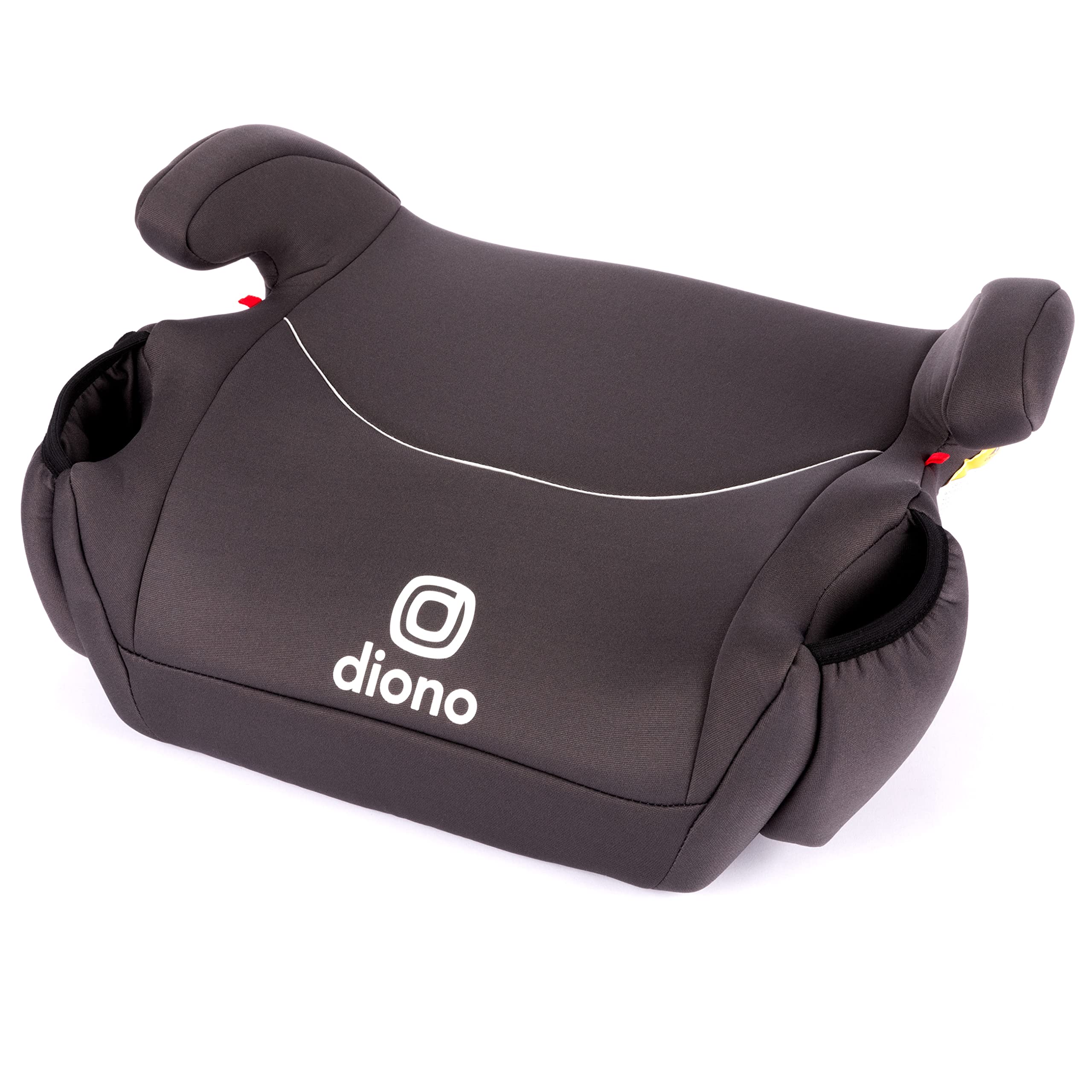 Diono Solana 2022, No Latch, Single Backless Booster Car Seat, Lightweight, Machine Washable Covers, Cup Holders, Black 🍁 All In One Marketplace Canada