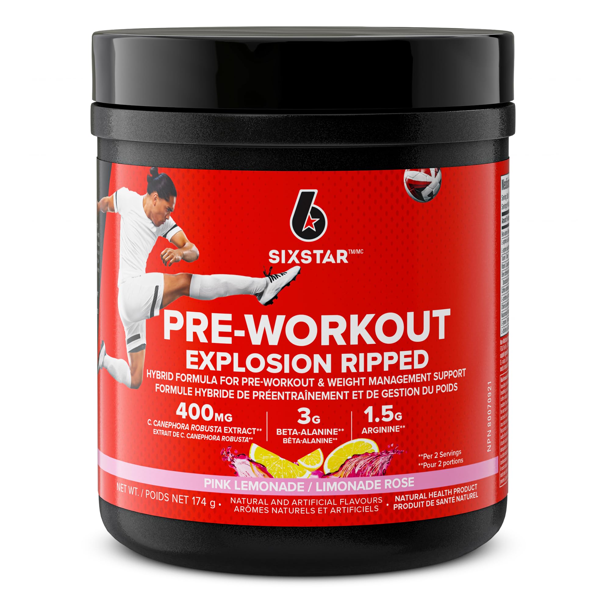 Six Star Pre-Workout Explosion for Men & Women, Pink Lemonade (30 Servings) 🍁 All In One Marketplace Canada