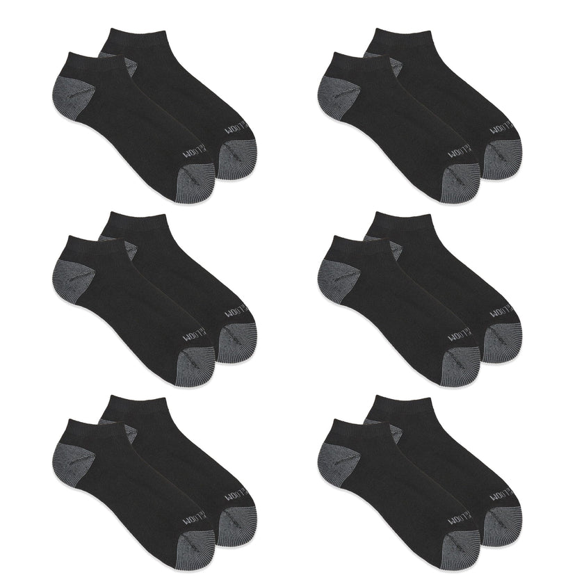 Fruit of the Loom Men's Dual Defense Low Cut Cushioned Moisture Wicking Socks (12 Pack), Black, Medium (6-12) 🍁 All In One Marketplace Canada