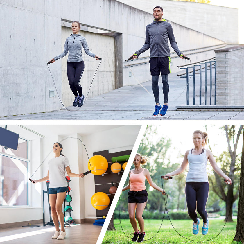 Blukar Jump Rope, Speed Skipping Jumping Rope Tangle-free Adjustable 🍁 All In One Marketplace Canada