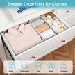 Vtopmart 12Pack Drawer Organizer for Clothes, Underwear Organizer Bins, Foldable Fabric Closet Storage Organization, Dresser Drawer Dividers for Baby Clothing, Bra, Socks, Ties, Scarf 🍁 All In One Marketplace Canada