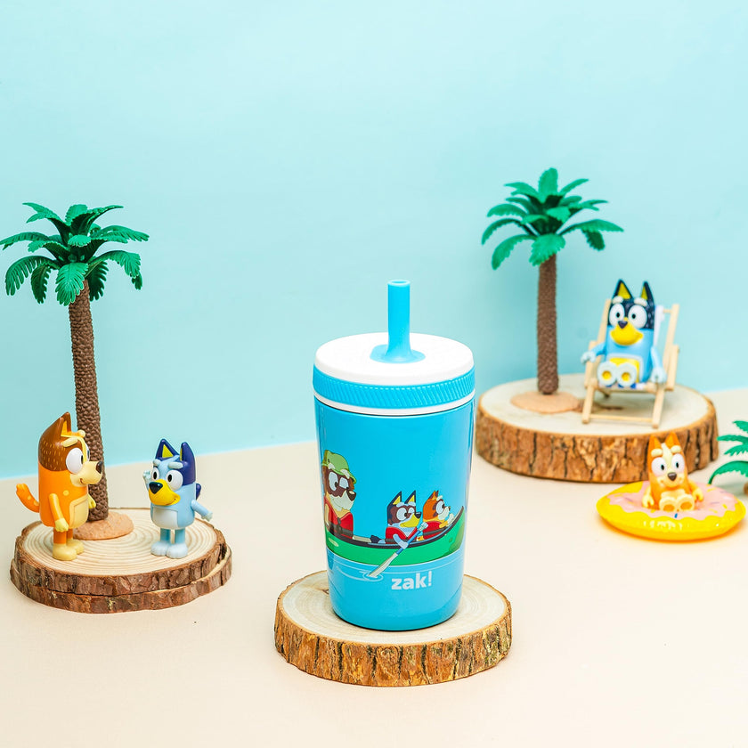 Zak Designs Bluey Kelso 12oz Stainless Steel Leak-Proof Toddler Straw Cup 🍁 All In One Marketplace Canada