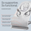 Ergobaby Evolve 3-in-1 Bouncer Seat for Babies and Toddlers 5.5-25lbs - Multi Position Baby Rocker Seat with Adjustable Heights, Secure Harness, Newborn Insert - Midnight Blue 🍁 All In One Marketplace Canada