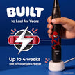 Oral-B iO Kids Limited Rechargeable Electric Powered Toothbrush, Spiderman with 1 Gentle Care Brush Head - Automatic Pressure Sensor to Protect Gums - 3 Cleaning Settings - 2 Min Music Timer - Travel Case - 28 Day Battery Life