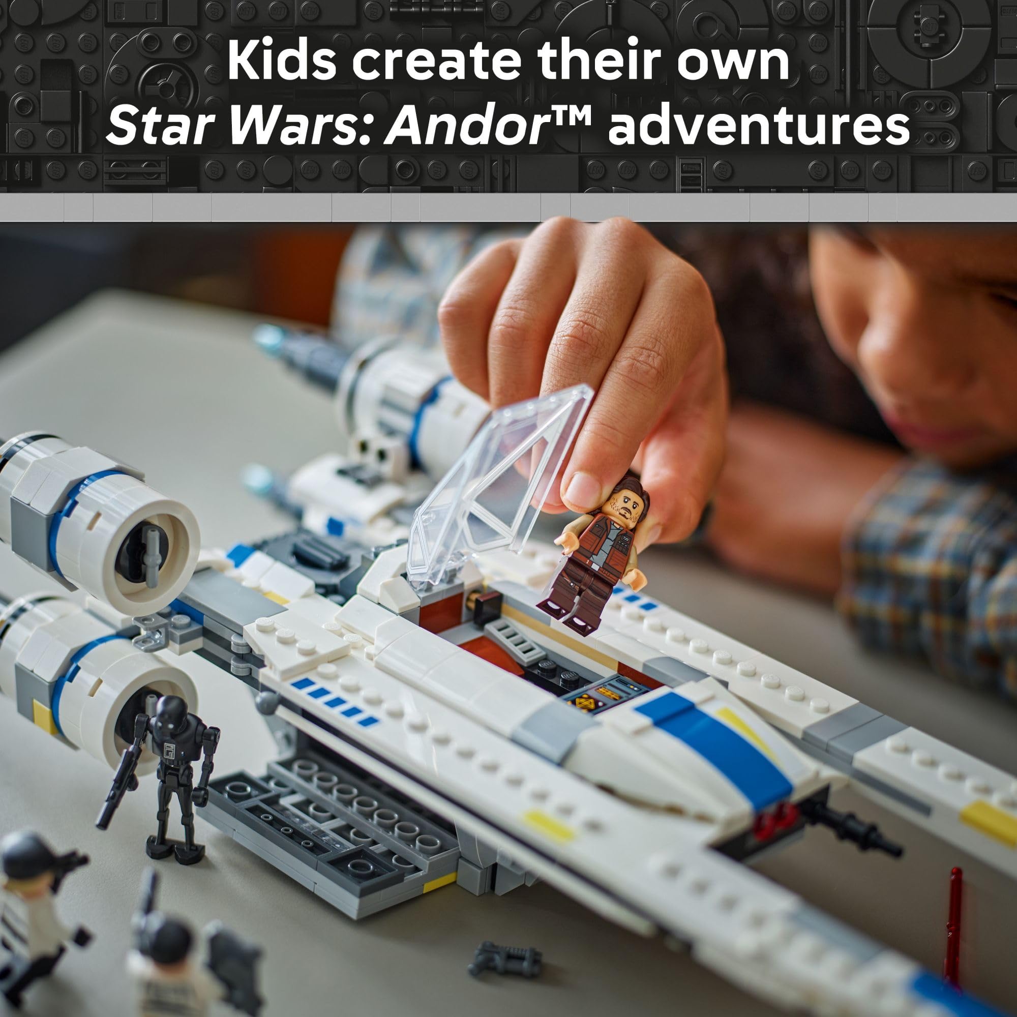 LEGO Star Wars Rebel U-Wing Starfighter Building Set - Includes Cassian Andor, Dedra Meero and K-2SO - Model Action Toy for Andor Fans - Birthday Gift Idea for Boys, Girls, Kids, Ages 8+ - 75399 🍁 All In One Marketplace Canada
