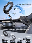 snanlen Upgraded 360° Nano Gel Vacuum Magnetic Phone Holder, Car Phone Holder for Magsafe[108+LBS Strongest Suction & 3000gf Strongest Magnetic], Suction Cup Phone Mount for Car/for iPhone 17 Pro Max 🍁 All In One Marketplace Canada