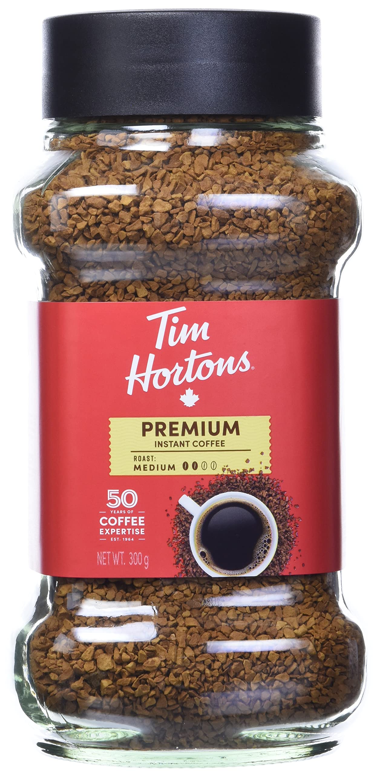 Tim Hortons Medium Roast Instant Coffee, 100% Colombian, 300g Jar 🍁 All In One Marketplace Canada