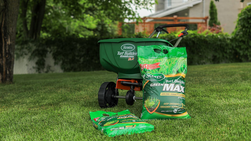 Scotts Turf Builder Green Max Lawn Food, 5.7kg (350 sq Meters / 3,767 sq feet Coverage) | Promotes Fast, deep Greening in 3 Days 🍁 All In One Marketplace Canada
