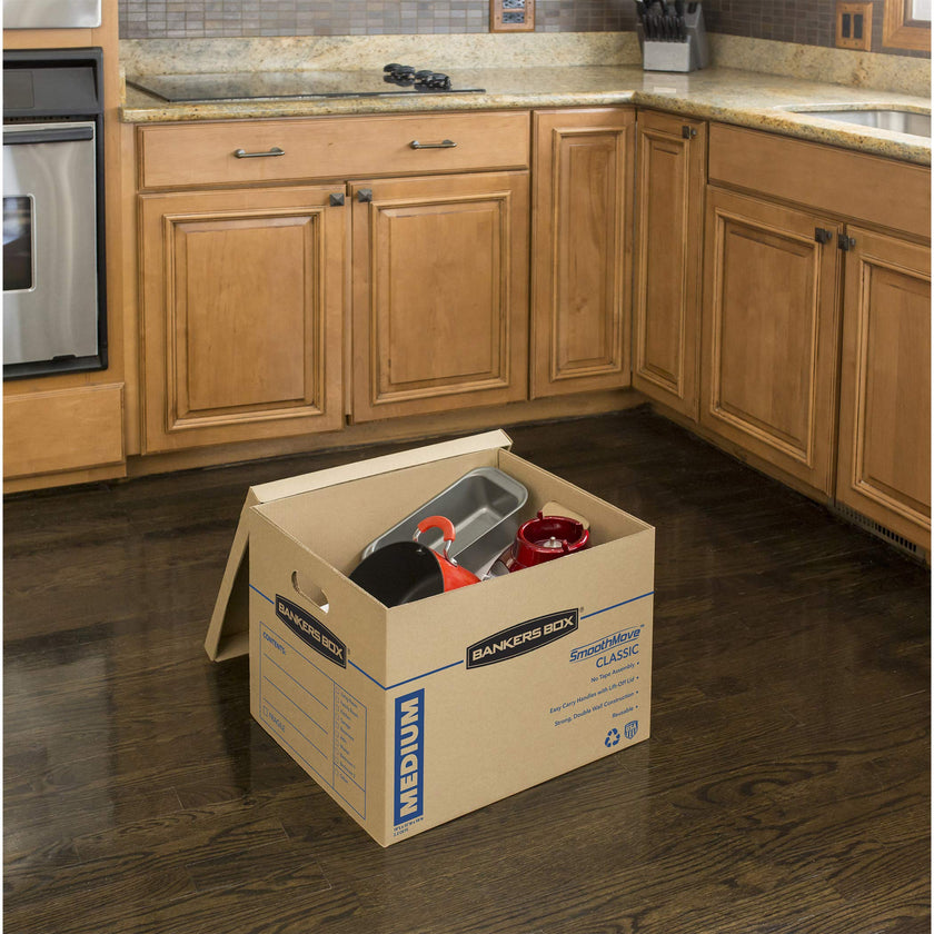Bankers Box SmoothMove Classic Moving Boxes, No Tape Required, Medium, 20 Pack (8817202) 🍁 All In One Marketplace Canada