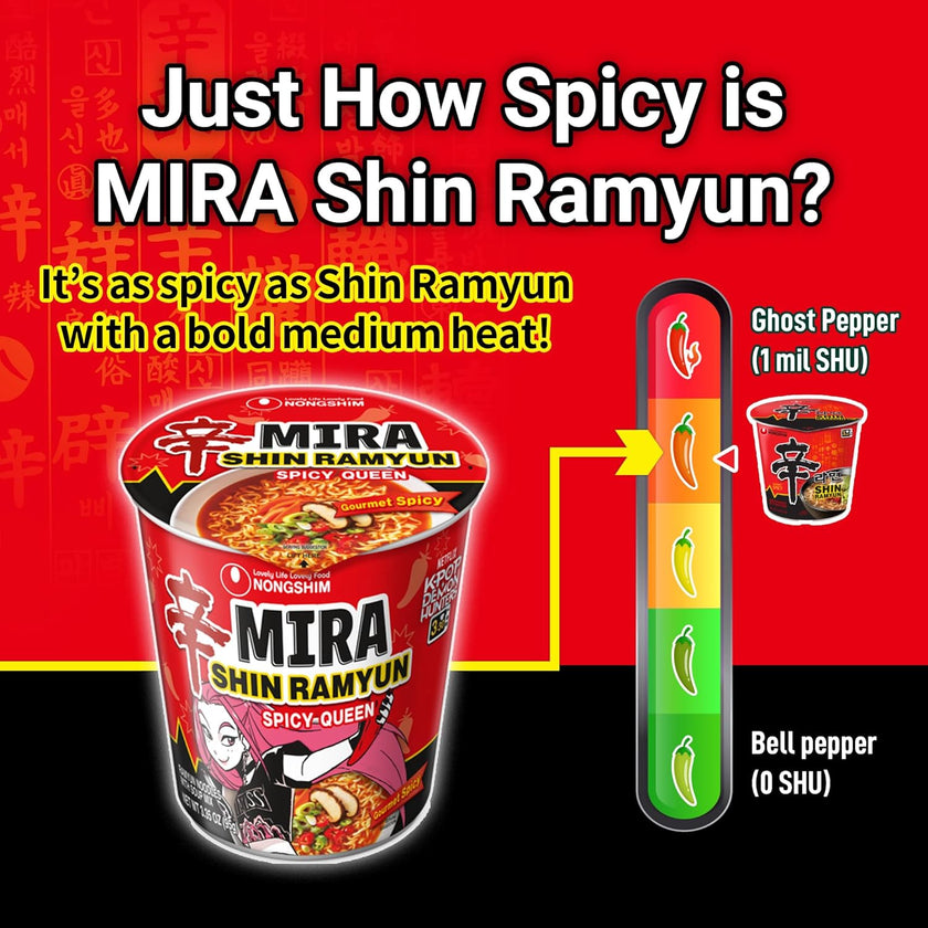 Nongshim Shin Ramen Demon Hunter Mira Spicy Queen (68G) [Best Before Date: 2027.01.21]
