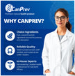 CanPrev Pro-Biotik 15 Billion CFU, 60 V-Caps 60-Day Supply - Non-GMO & Gluten-Free - Advanced Gut Health Formula with 5 Probiotic Strains Supplement - Supports Digestive Balance and Eases Bloating 🍁 All In One Marketplace Canada