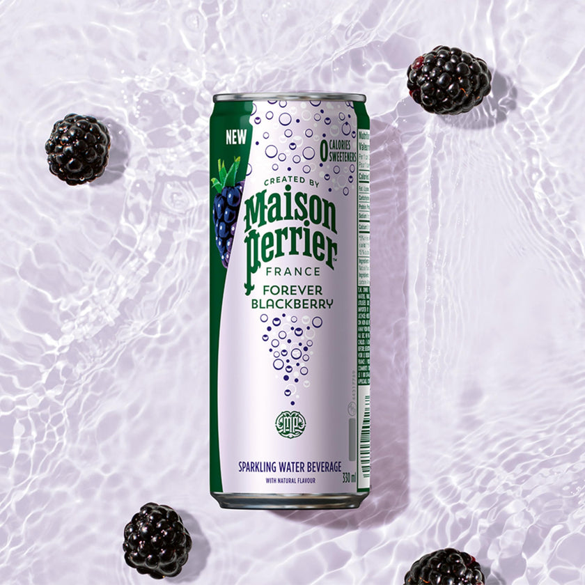 Maison Perrier Forever Blackberry, Sparkling Water Beverage, 24 x 330ml 🍁 All In One Marketplace Canada