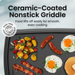 Chefman XL Electric Griddle with Removable Temperature Control, Immersible Flat Top Grill, Burger, Eggs, Pancake Griddle, Nonstick Extra Large Cooking Surface, Slide Out Drip Tray, 25 x 51 CM 🍁 All In One Marketplace Canada