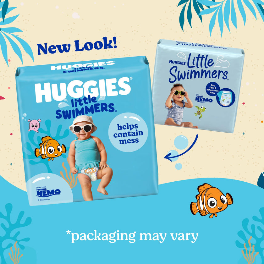 HUGGIES Disposable Swim Diapers - Size 4 Medium, Huggies Little Swimmers, 36 ct 🍁 All In One Marketplace Canada