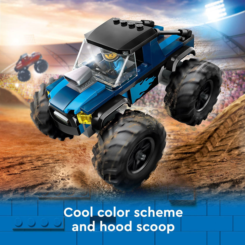 LEGO City Blue Monster Truck Off-Road Toy Playset with a Driver Minifigure, Imaginative Toys for Kids, Fun Gift for Boys and Girls Aged 5 Plus, Mini Monster Truck, 60402 🍁 All In One Marketplace Canada
