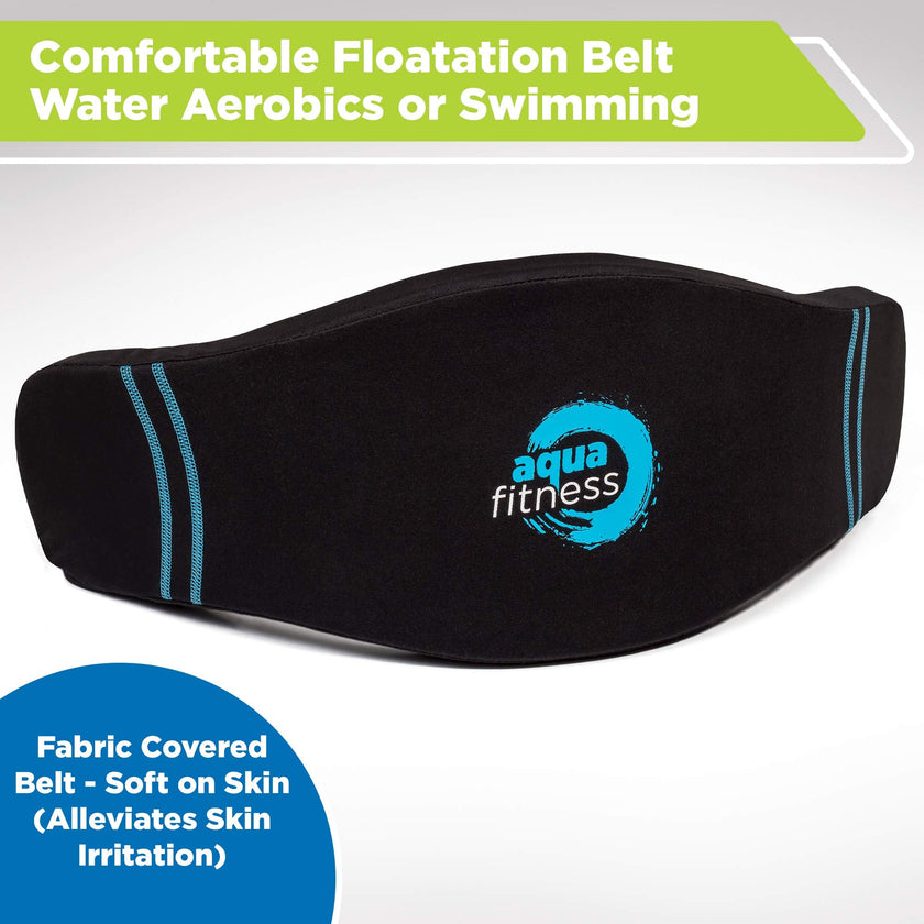 New Aqua Water Fitness Deluxe Flotation Belt – Adult Aquatic Swim Belt for Water Aerobics and Other Pool Exercise – Black/Blue 🍁 All In One Marketplace Canada