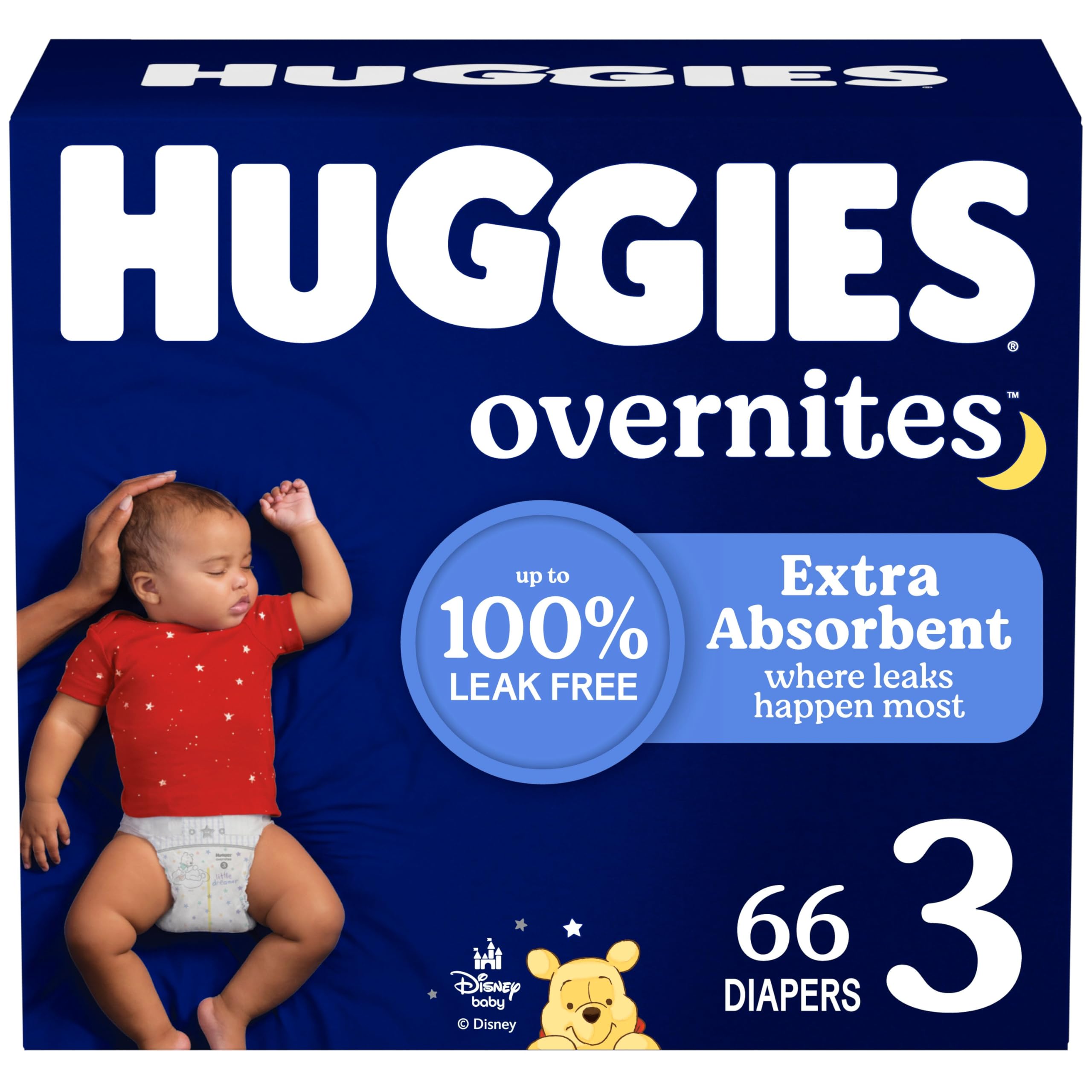 Huggies Overnites Size 3 Overnight Diapers (16-28 lbs), 66 Ct 🍁 All In One Marketplace Canada