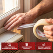 XFasten Transparent Window Weather Sealing Tape, 2-Inch x 30 Yards (50.8mm x 27.43m), Clear Window Draft Isolation Sealing Film Tape, No Residue 🍁 All In One Marketplace Canada